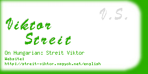 viktor streit business card